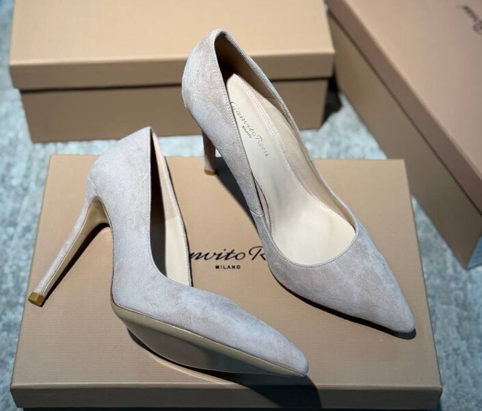 Туфли Gianvito Rossi женский замша графитовый 192254