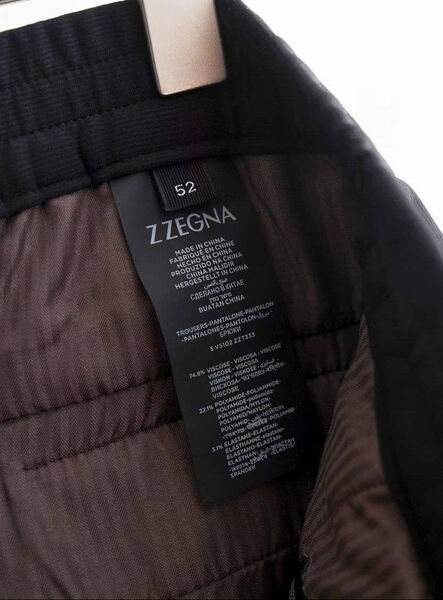Мужские брюки Zegna мужской черный 132906-4