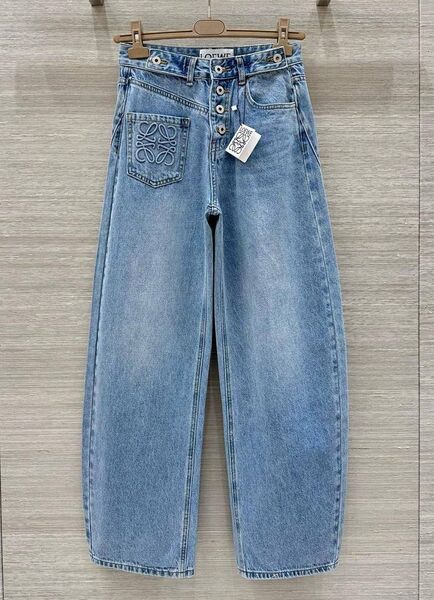 Джинсы Loewe женский джинса бирюзовый 187068