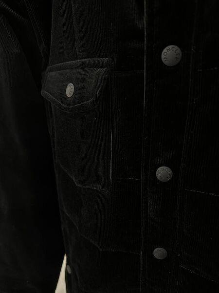 Мужская куртка Moncler мужской вельвет черный 200521-5