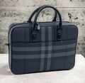 Мужской портфель Burberry мужской кожа синий 120365-1
