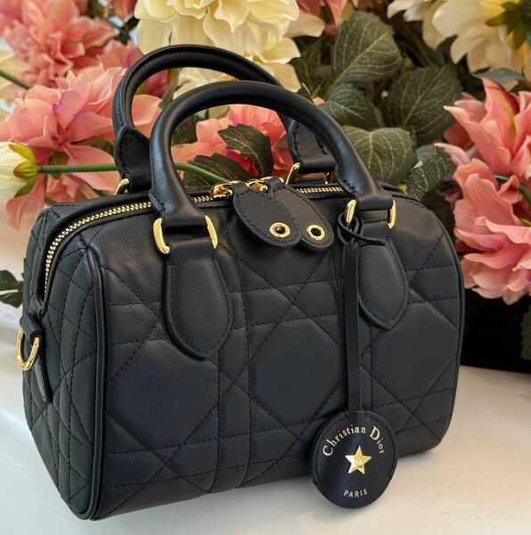 Сумка Christian Dior женский кожа черный 187547