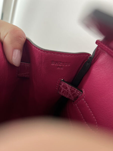 Сумка Hermès Birkin 35 женский кожа бордовый 140347-7