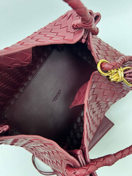 Сумка Bottega Veneta женский кожа бордовый 156361-3