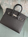 Сумка Hermès Birkin 25 женский кожа черный 139364-4