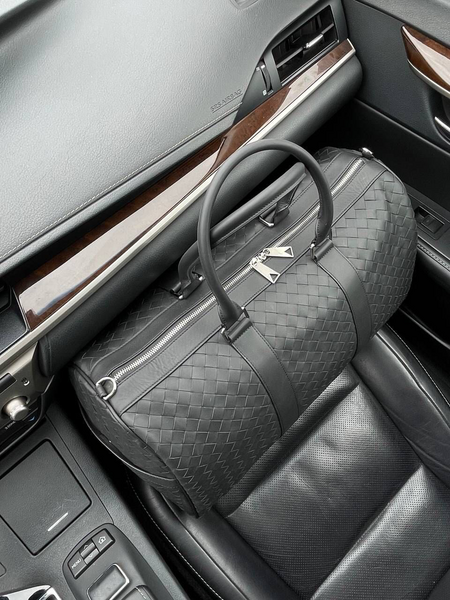 Дорожная сумка Bottega Veneta мужской кожа черный 19107-2