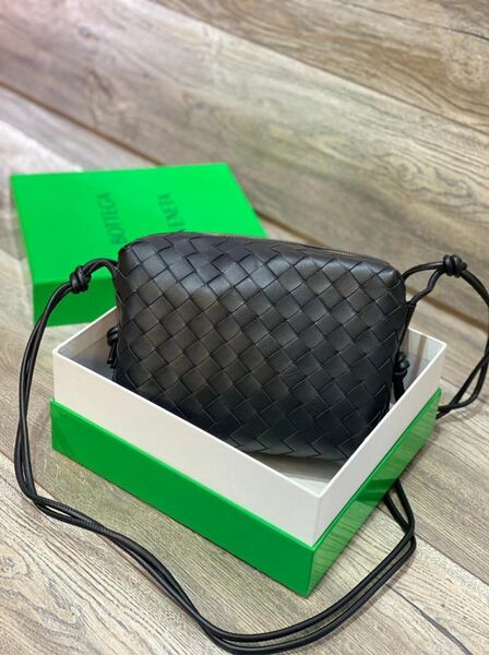 Сумка Bottega Veneta женский кожа черный 72586-2