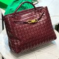 Сумка Bottega Veneta женский кожа бордовый 130140-6