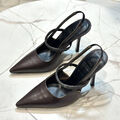 Туфли Brunello Cucinelli женский кожа черный 148917-2