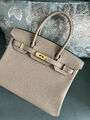 Сумка Hermès Birkin 30 женский кожа бежевый 140082-4