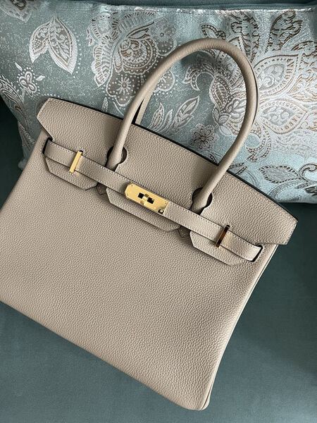 Сумка Hermès Birkin 30 женский кожа бежевый 140082-4