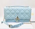 Сумка Christian Dior Handle женский кожа бирюзовый 152940-1
