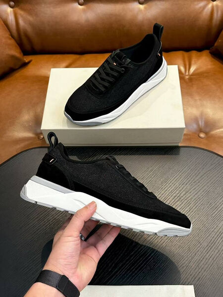 Мужские кроссовки Santoni мужской текстиль черный 195375-3