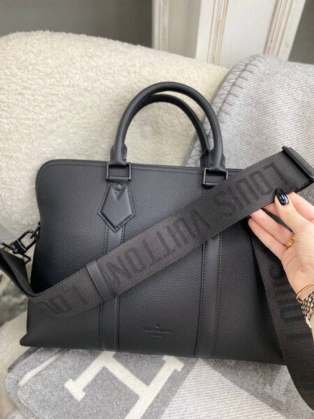 Мужской портфель Louis Vuitton мужской кожа черный 97625-4