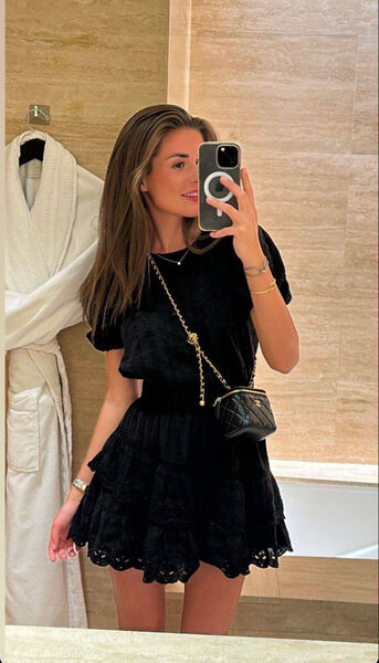 Сумка Chanel женский кожа черный 187010-2
