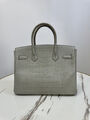 Сумка Hermès Birkin 30 женский кожа графитовый 162965-2